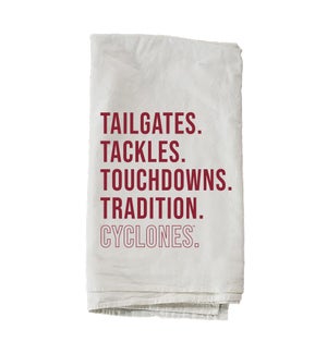Tailgates Tackles Iowa State University Towel